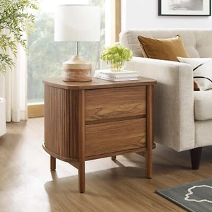 Modway Cadence 2-Drawer Nightstand in Walnut - Picture 1 of 10