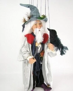 Marionette Wizard Merlin - Handmade Original Puppet - Picture 1 of 6