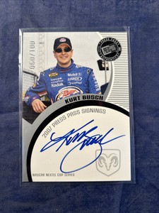 2007 Press Pass KURT BUSCH AUTOGRAPH on card #ed 060/100