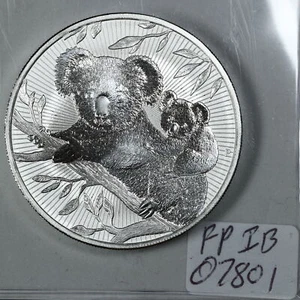 Australia 2018 2oz .999 Silver Koala & Baby Next Generation BU Round #07801 - Picture 1 of 2