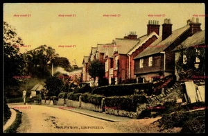 WOLFS ROW LIMPSFIELD POSTCARD POSTMARK 1907 NEW OXTED SURREY - Foto 1 di 2