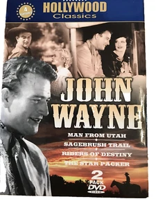 John Wayne 2 DVD Set Man From Utah Sagebrush Trail 4 Hollywood Classics 2001 - Bild 1 von 6