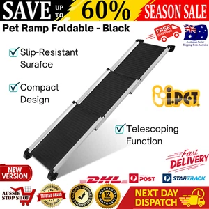 i.Pet Dog Ramp Stairs For Car Foldable Portable Telescopic Non Slip Pet Ramp AU - Picture 1 of 12