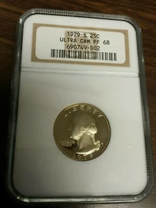 1979 S PP Washington Quarter - NGC PF68 Ultra Cameo  - Bild 1 von 4