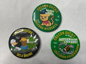 Lot 3 - Oregon Ducks Football Heimspiel Spirit Buttons UCLA Cal Arizona - Bild 1 von 2