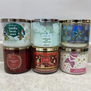 Lot of 6 Assorted Bath And Body Works Candles 3 Wick 14.5 Oz - New in Box - Picture 1 of 9