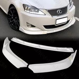FIT 06-08 LEXUS IS250 IS350 CUERPO DE PARACHOQUES DELANTERO PINTADO BLANCO ALERÓN DIVISOR LABIO - Imagen 1 de 5
