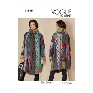 Vogue Schnittmuster V1816 - Jacke - Kurzmantel - Rollkragen - Bild 1 von 6