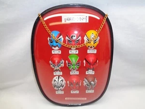 Vtg Chinese Opera Mini Face Mask Wall Hanging Kitschy Asian Oriental Decor - Picture 1 of 12