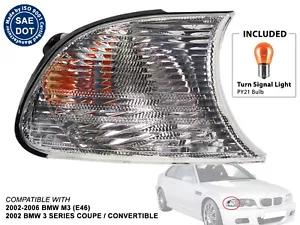 Fits Turn Signal Light 2002-2006 BMW 3 Series M3 Passenger Right Side BM2521113 - Picture 1 of 8