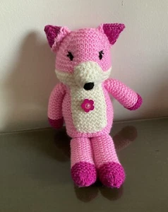 Hand knitted Soft Toy Fox - Home made - Cute n Cuddly π¦ - Picture 1 of 3