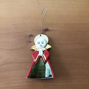 Adorno de Navidad ángel de oración de vidrio/cerámica de colección - Imagen 1 de 4