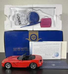 Franklin Mint 2003 Dodge Viper SRT-10 1/24 diecast box Red Club Exclusive #0629 - Picture 1 of 15
