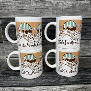 Vintage MCM Café Du Monde New Orleans Kaffeebecher Tasse Café Au Lait 14 oz 1991 - Bild 1 von 6