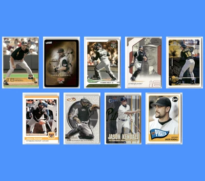 Jason Kendall - 9 Card Lot - Pirates Catcher - Inserts & Varied Designs - Image 1 of 4