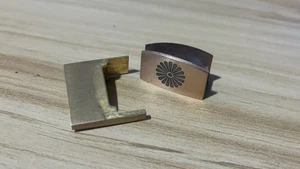 Habaki de dos partes con cresta familiar para espada samurai japonesa Katana montaje - Imagen 1 de 6