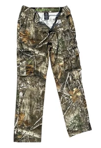 REALTREE Hunting Camo Cargo Pants Real Tree Youth Kids Sz XL 14 16 - Picture 1 of 7