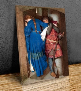 Hellelil und Hildebrand, Treffen auf der Turmtreppe, Frederic William Burton - Bild 1 von 9
