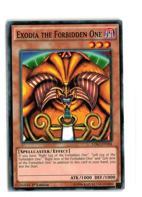 Yu-Gi-Oh! Exodia the Forbidden One LDK2-ENY04 1st Edition - LP-NM - Image 1 of 2