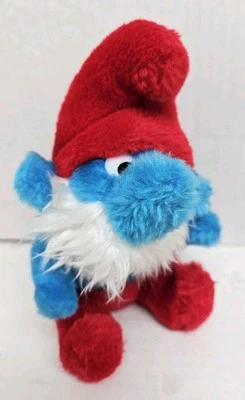 1979 Peyo Schleich Papa Smurf 8" Plush - Image 1 of 4