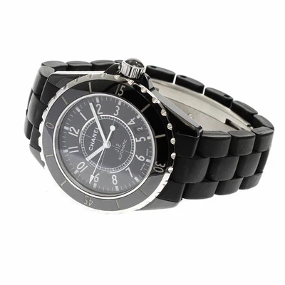 Chanel H0684 J12 Black Ceramic 38mm Rubber Bracelet Automatic Watch _920053 - Image 1 of 4