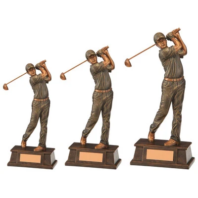 Trophy Superstore klassische männliche Golftrophäe - kostenlose Gravur - mehrere Größen