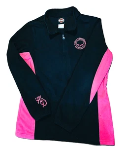HARLEY DAVIDSON Flaming Gorge Green River WY Pink/Black Fleece Shirt SZ XL - Picture 1 of 7