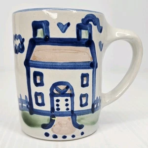 Vintage M A Hadley House Sailboat All Gone Stoneware Mug Hand Painted Folk Art - Picture 1 of 9