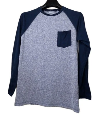 Camiseta de pockey manga larga Reglan azul talla mediana Dikotomy para hombre Foto 1 de 4