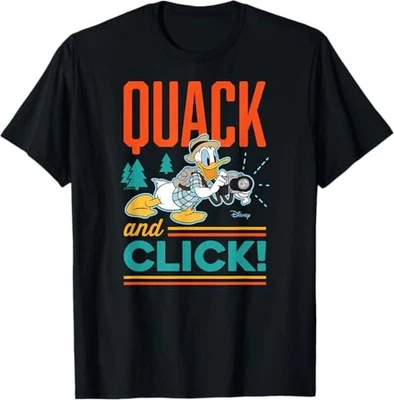 Camiseta negra Disney Donald Duck - Quack And Click Foto 1 de 4