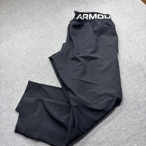 Under Armour Lounge Pant Mens Extra Large 38x29 Loose Fit Training Black Joggers - Picture 1 of 16