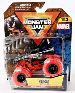 Monster Jam Marvel Venom Series 3 Monster Trucks 1:64 Scale - Picture 1 of 3
