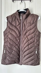 Powder River Outfitters by Panhandle Slim Western DOWN Puffer Vest Small BROWN - Picture 1 of 7