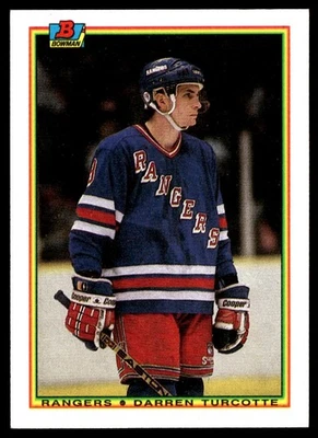 1990-91 Bowman Darren Turcotte RC New York Rangers #216 - Image 1 of 2