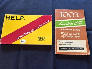 2 VINTAGE BÜCHER 1003 HAUSHALTSHINWEISE & ARBEITSSPARER 1947, HOME EMER. DAMEN PAL 1972 - Bild 1 von 17