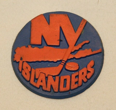 Vintage 1970's New York Islanders NHL Hockey Standings Board Refrigerator Magnet Cover