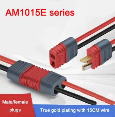 AM1015E Male/Female Gold-Plated Banana Plug Connector Drone Model Plug Wiring - Image 1 of 4
