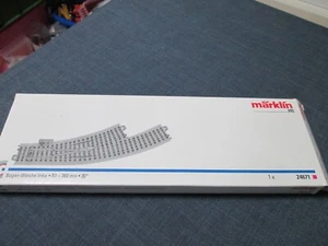 Märklin - Bogen-Weiche links - R1 360mm - 24671 -  C-Gleis - elektrisch - Bild 1 von 2