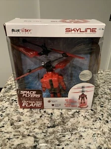 Blue Sky Space Flyers Captain Red Flare Robot Brigade Changing LED lights Drone - Picture 1 of 5