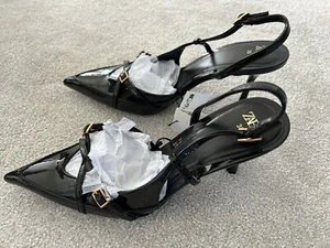 Zara Buckle Strap Heels - Picture 1 of 3
