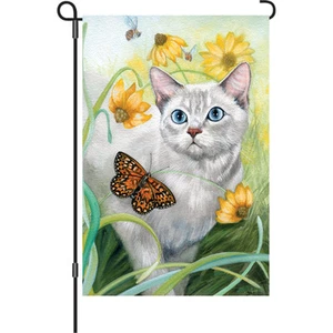 Bandera tamaño jardín The Wanderer (Gato) Brilliance (12" x 18" aprox.) PR 56087 - Imagen 1 de 1