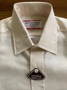 NWT VINTAGE SEARS PERMA-PREST MEN'S LONG SLEEVE REGULAR CUT DRESS SHIRT SIZE 15  - Picture 1 of 4