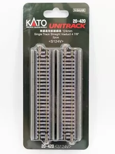 NUEVO KATO UNITRACK 20-420 VIADUCTO RECTO DE UNA SOLA VÍA 124MM 2 PIEZAS - Imagen 1 de 1