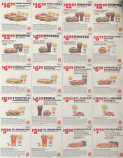 Burger King Coupon Sheet Expires 7/30/23 Big Value