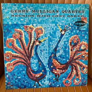 GERRY MULLIGAN QUARTET REUNION CHET BAKER UK PRESS VINYL LP RECORD ALBUM VOGUE - Picture 1 of 6