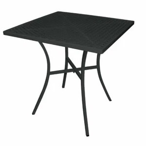 Bolero Black Steel Patterned Bistro Table 700mm Square - Picture 1 of 1