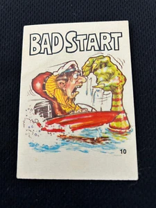 1969-1973 odd rods all stars donruss stickers RARE #10 BAD START - Picture 1 of 2