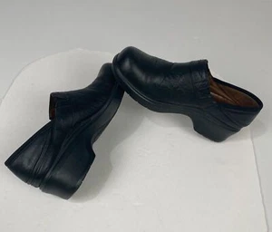 Ariat Santa Cruz Clog Black Leather Work Shoes 93905 Women's Size 8 B Comfort - Picture 1 of 14