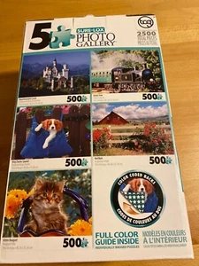 puzzzles: 5 Sure-Lox Photo Gallery Puzzles, 500 pi each, New! - Picture 1 of 6