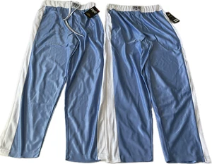 Everlast Loungewear Jogger Sweatpants Womens Size M Blue White Stretch 2 Pair - Picture 1 of 14